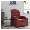 Image de Fauteuil de massage, relaxation similicuir bordeaux