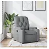 Image de Fauteuil réglable tissu gris clair