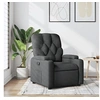 Image de Fauteuil réglable tissu gris foncé