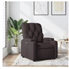 Image de Fauteuil réglable tissu marron foncé
