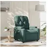 Image de Fauteuil réglable tissu vert foncé