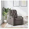 Image de Fauteuil réglable tissu taupe
