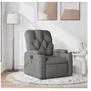 Image de Fauteuil de massage, relaxation tissu gris foncé