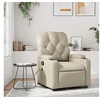 Image de Fauteuil inclinable de massage Crème Similicuir 372511