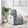Image de Fauteuil réglable tissu gris clair