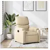Image de Fauteuil réglable tissu crème