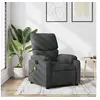 Image de Fauteuil de massage, relaxation tissu gris foncé