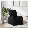 Image de Fauteuil de massage inclinable Noir Tissu