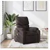 Image de Fauteuil de massage, relaxation tissu marron foncé