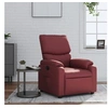 Image de Fauteuil réglable similicuir bordeaux