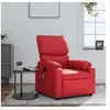 Image de Fauteuil de massage inclinable rouge similicuir 373446