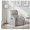 Image de Fauteuil réglable tissu microfibre gris clair
