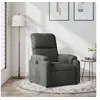 Image de Fauteuil réglable tissu microfibre gris foncé
