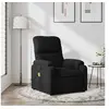 Image de Fauteuil inclinable de massage noir tissu microfibre