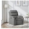 Image de Fauteuil réglable tissu gris foncé