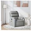 Image de Fauteuil de massage, relaxation tissu gris clair