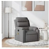 Image de Fauteuil de massage, relaxation tissu gris foncé