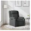 Image de Fauteuil réglable tissu gris foncé