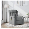 Image de Fauteuil de massage inclinable Gris clair Tissu
