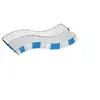 Image de Matelas ressort 140x190 cm accueil ferme soutien medium epaisseur 25 cm 7 zones housse de matelas
