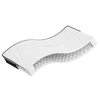 Image de Matelas ressort 80x200 cm accueil ferme soutien moelleux epaisseur 23 cm 5 zones housse de matelas