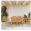 Image de Lot de 6 chaise exterieur non pliable H. 88 cm en teck bois