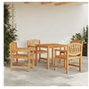 Image de 5-delige Tuinset massief teakhout3157924
