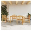 Image de 5-delige Tuinset massief teakhout3157929