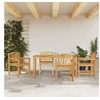 Image de 5-delige Tuinset massief teakhout3157931