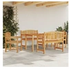Image de 5-delige Tuinset massief teakhout3157939