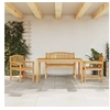 Image de 4-delige Tuinset massief teakhout3157941