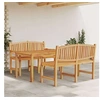 Image de Salon de jardin teck bois 3 pieces 180 x 90 x 77 cm