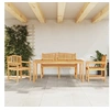 Image de 4-delige Tuinset massief teakhout3157944