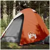 Image de Tente de camping à dôme 2 personnes gris et orange imperméable
