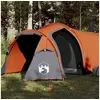 Image de Tente de camping tunnel 2 personnes orange imperméable