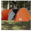 Image de Tente de camping tunnel 4 personnes orange imperméable