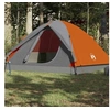 Image de Tente de camping à dôme 3 personnes orange imperméable