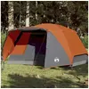 Image de Tente de camping et porche 4 personnes gris orange imperméable