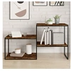 Image de Wandschappen 4 st 60x40x1,5 cm bewerkt hout gerookt eikenkleur838243