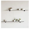 Image de Etagères Murales 4 pcs, Tablettes Suspendues avec Rangement, Etagères à Livres Flottantes, Décorations de Salon, Sonoma Gris Bois Ingénierie