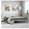 Image de Bedframe met hoofdbord metaal wit 183x213 cm373745