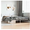 Image de Lit 207 x 198 x 91 cm en metal sommier a lattes pour 2 personnes de couleur