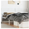 Image de Hoofdbord 200 cm metaal wit373778