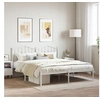 Image de Bedframe met hoofdbord metaal wit 160x200 cm373841