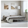Image de Bedframe met hoofdbord metaal wit 183x213 cm373843
