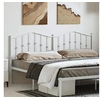Image de Hoofdbord 193 cm metaal wit373875