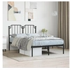 Image de Bedframe met hoofdbord metaal zwart 120x190 cm373884