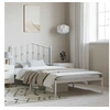 Image de Bedframe met hoofdbord metaal zwart 135x190 cm373886