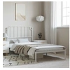 Image de Bedframe met hoofdbord metaal wit 100x190 cm373930