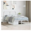 Image de Bedframe met hoofdbord metaal wit 120x200 cm373934